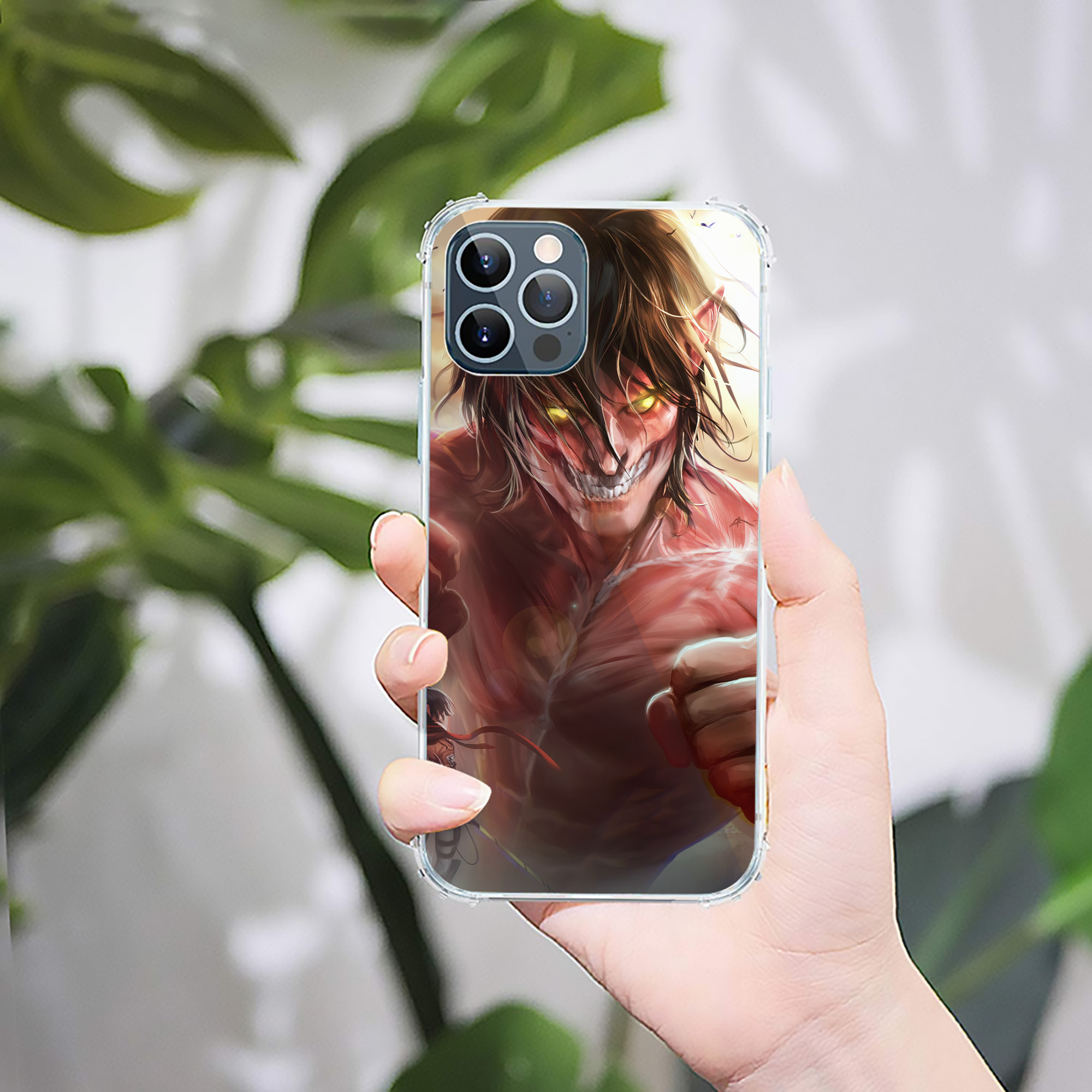 （画像用） 進撃の巨人 Attack on Titan 【iPhone 12シリーズ対応】透明スマホケース（クリアソフトケース）